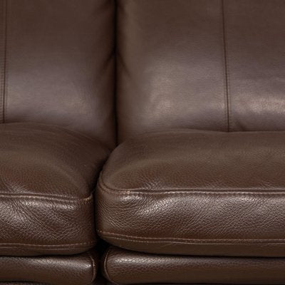 Lucca Leather Two Seater Brown Sofa from Erpo-RQW-1738006