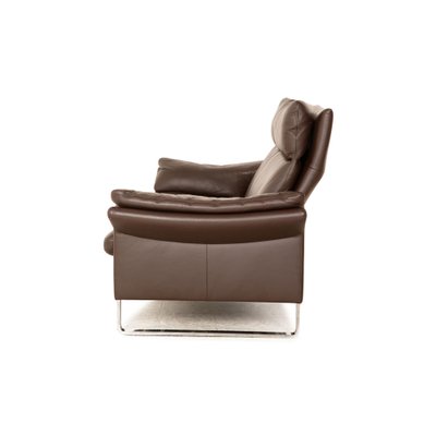 Lucca Leather Two Seater Brown Sofa from Erpo-RQW-1738006