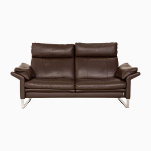 Lucca Leather Two Seater Brown Sofa from Erpo-RQW-1738006