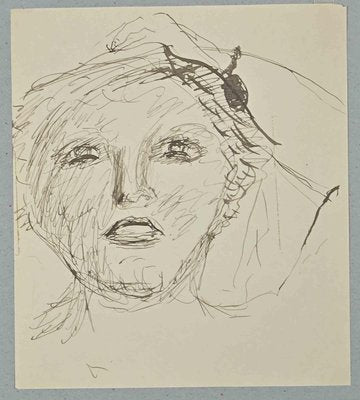 Lucien Coutaud, The Portrait, Original Drawing, 1930s-ZCI-1344716