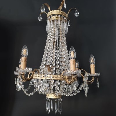 Lüstre a Corbeille Chandelier, 1890s-NWA-1730050