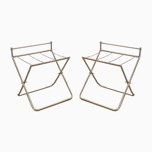 Luggage Racks in Steel, 1970s, Set of 2-NPC-971846