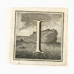 Luigi Vanvitelli, Letter of the Alphabet I, 18th Century, Etching-ZCI-1781893