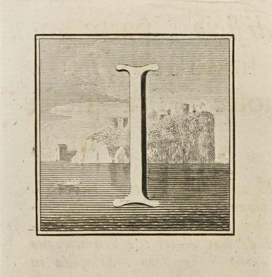 Luigi Vanvitelli, Letter of the Alphabet I, Etching, 18th Century-ZCI-2024964