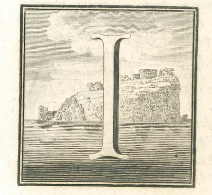 Luigi Vanvitelli, Letter of the Alphabet I, Etching, 18th Century-ZCI-1775506