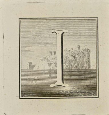 Luigi Vanvitelli, Letter of the Alphabet I, Etching, 18th Century-ZCI-1760791