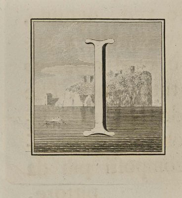 Luigi Vanvitelli, Letter of the Alphabet I, Etching, 18th Century-ZCI-1760410