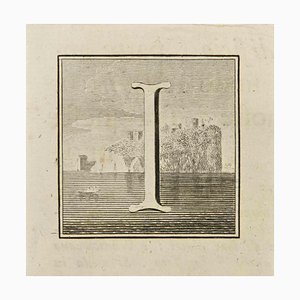 Luigi Vanvitelli, Letter of the Alphabet I, Etching, 18th Century-ZCI-2024964