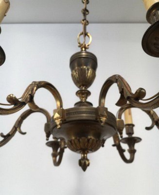 Luigi XVI Bronze Chandelier, 1950s-BA-1365744