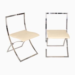 Luisa Folding Chairs by Marcello Cuneo for Mobel Italia, Set of 2-LPM-1240769