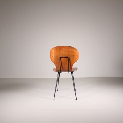 Lulli Chairs in Bentwood by Carlo Ratti, 1950s, Set of 4-VJY-1821083