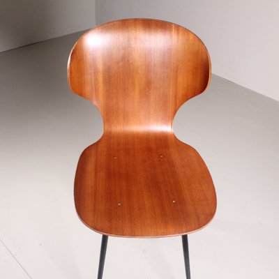 Lulli Chairs in Bentwood by Carlo Ratti, 1950s, Set of 4-VJY-1821083