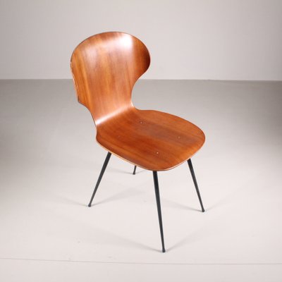 Lulli Chairs in Bentwood by Carlo Ratti, 1950s, Set of 4-VJY-1821083