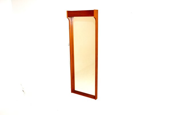 Luminous Mirror in Teak, Sweden, 1960s-GEK-1022626