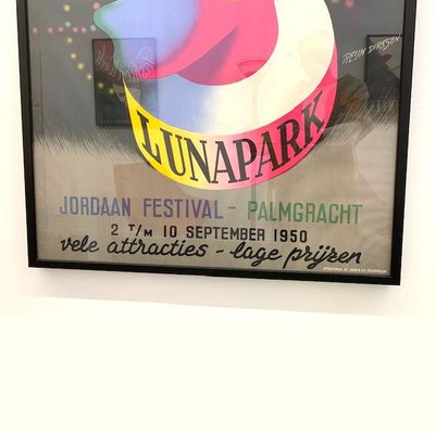 Lunapark Poster by Reyn Dirksen, Netherlands, 1950s-GG-1420122