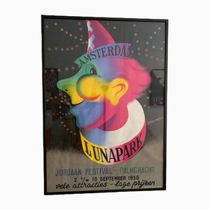 Lunapark Poster by Reyn Dirksen, Netherlands, 1950s-GG-1420122