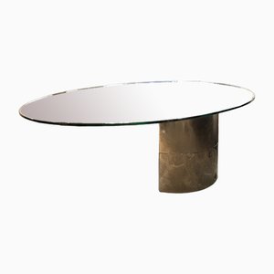 Lunario Dining Table in Chromed Metal and Glass by Cini Boeri for Gavina, Italy, 1971-VCV-1718631