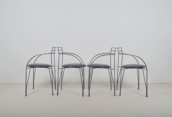 Lune d'Argent Chairs by Pascal Mourgue for Fermob, 1980s, Set of 4-VCR-1812800