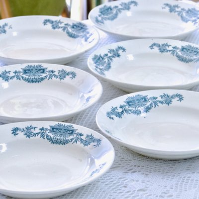 Lutèce Collection Plates from Longchamp, 1920, Set of 6-SHG-2041374