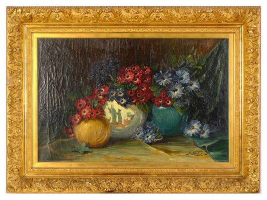 M. Stuber, Still Life, 1890s, Oil on Canvas-OGW-1680812