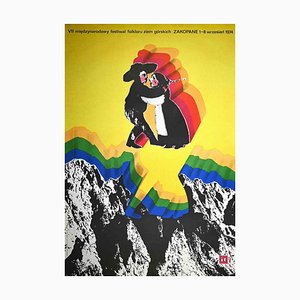 M. Urbaniec, Zakopane Folklore Festival, Offset Print Poster, 1974-ZCI-963578