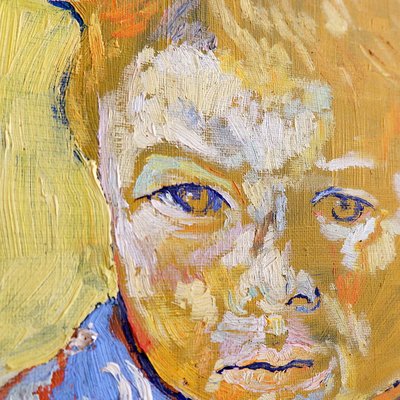 M Van de Velde, Portrait d'enfant, Painting on Canvas-NYF-2019128