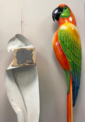 Macaws in Fiberglass & Epoxy, Italy, 1970s, Set of 2-NUC-1424810