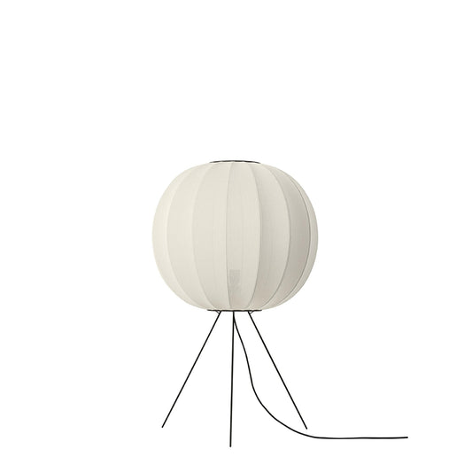Knit-Wit Round Floor Lamp Ø60 Medium by Made By Hand #Pearl White