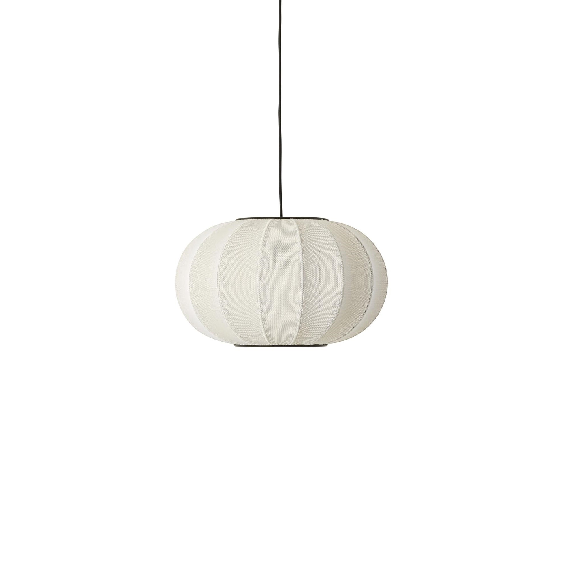 Knit-White Oval Pendant Lamp Ø45 by Made By Hand #Light Green