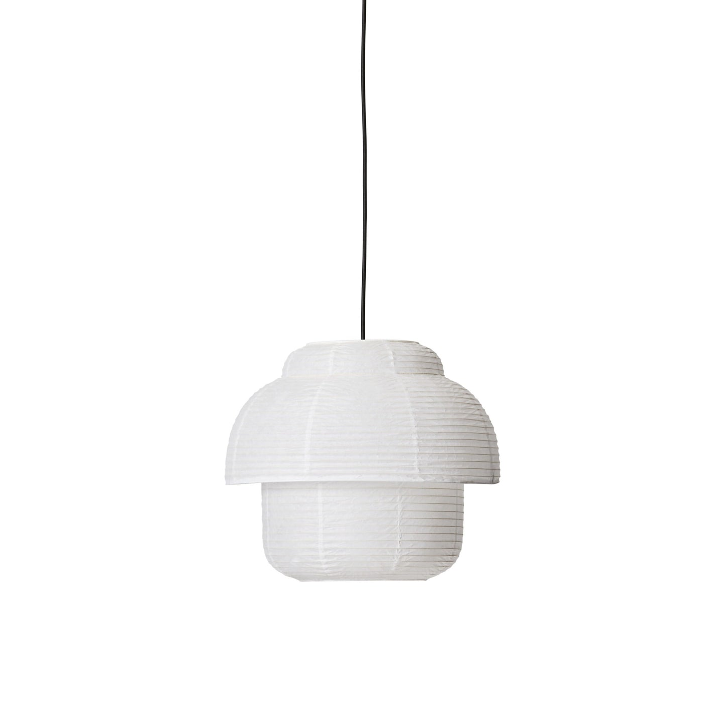 Papier Double Pendant Lamp Ø40 cm by Made By Hand #White