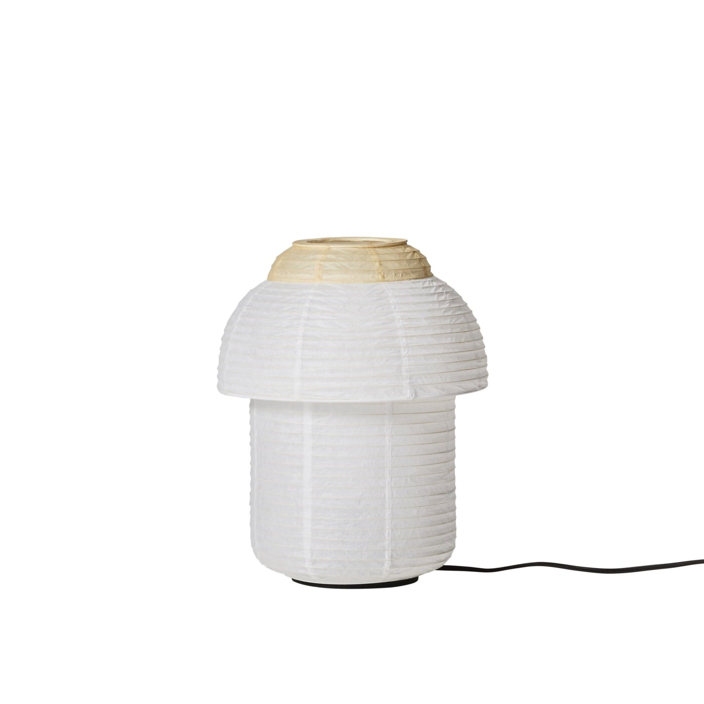 Papier Double Table Lamp Ø30 by Made By Hand #Soft Yellow