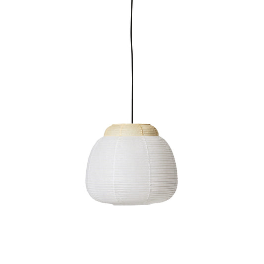 Papier Single Pendant Lamp Ø40 cm by Made By Hand #Soft Yellow