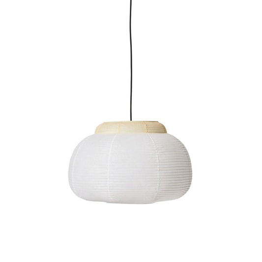 Papier Single Pendant Lamp Ø52 cm by Made By Hand #Soft Yellow