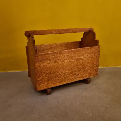 Magazine Holder in Oak, 1950s-VHW-1811488