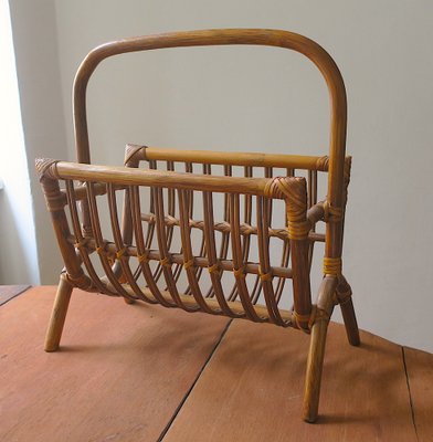 Magazine Rack in Bamboo, 1960s-ED-1782740