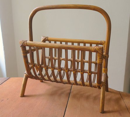 Magazine Rack in Bamboo, 1960s-ED-1782740