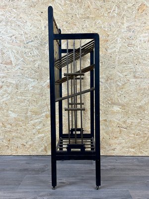 Magazine Rack in Mahogany & Brass from Wiener Werkstätte, Austria, 1900s-EJL-1723935