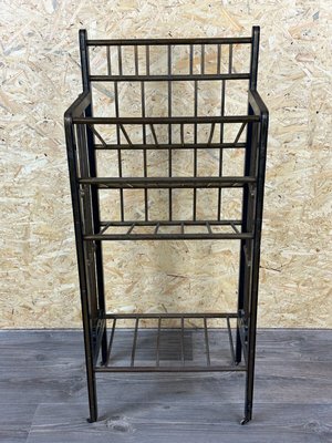 Magazine Rack in Mahogany & Brass from Wiener Werkstätte, Austria, 1900s-EJL-1723935