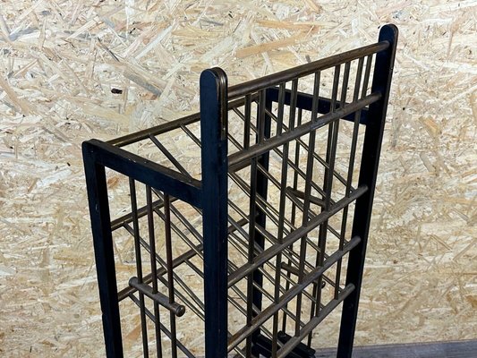 Magazine Rack in Mahogany & Brass from Wiener Werkstätte, Austria, 1900s-EJL-1723935