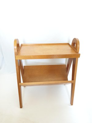 Magazine Rack or Side Table in Oak, 1950s-ADN-1264116