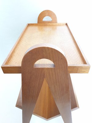 Magazine Rack or Side Table in Oak, 1950s-ADN-1264116