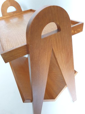 Magazine Rack or Side Table in Oak, 1950s-ADN-1264116