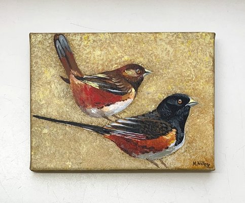 Magdalena Nalecz, Large Ground Finch, 2021, Acrylic on Canvas-XHG-1214550