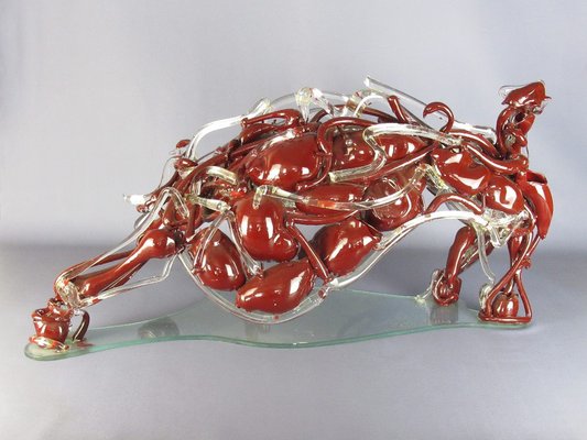 Mahatma Marchi, Bull Sculpture, 1972, Blown Glass-PWG-1818503