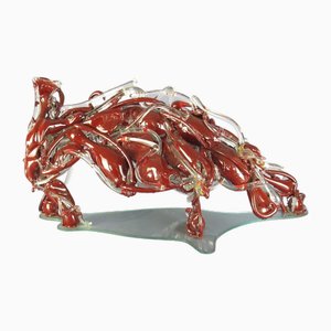 Mahatma Marchi, Bull Sculpture, 1972, Blown Glass-PWG-1818503