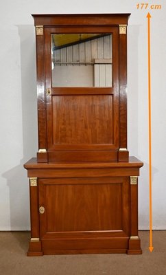 Mahogany 2-Cornered Directoire Style Cabinet, 19th Century-RVK-1440534