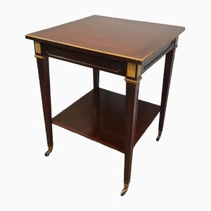 Mahogany and Brass Table from Hugnet-BA-1365477