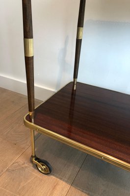 Mahogany and Brass Trolley in the style of Maison Jansen-BA-1365398