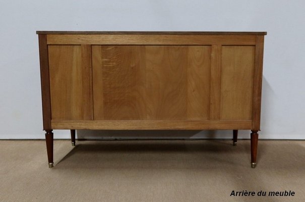 Mahogany and Marquetry Dresser Buffet in the Style of Louis XVI, 1940s-RVK-1117659