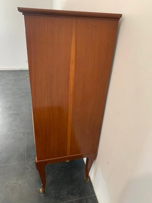 Mahogany and Parchment Cabinet, Italy, 1950s-IJR-1057207